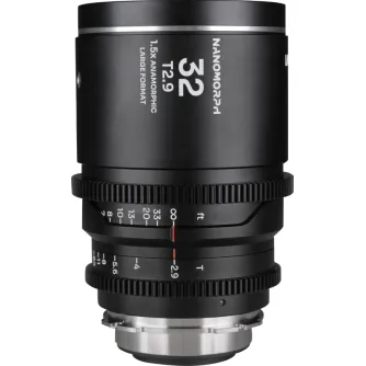 CINEMA objektīvi - LAOWA NANOMORPH LF 32MM T2.9 1.5X (SILVER) - ARRI PL/CANON EF VE3229PLEFS - ātri pasūtīt no ražotāja
