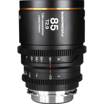 CINEMA objektīvi - LAOWA NANOMORPH LF 85MM T2.9 1.5X (AMBER) - ARRI PL/CANON EF VE8529PLEFA - ātri pasūtīt no ražotāja