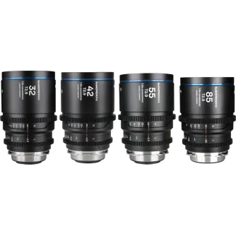 CINEMA Video Lenses - LAOWA NANOMORPHLF PRIME4-LENSBUNDLE (32+42+55+85MM) BLUE - ARRI PL/ CANON EF VE32425585PLEFB - quick order from manufacturer