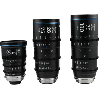 CINEMA objektīvi - LAOWA RANGER FF (16-30MM,28-75MM, 75-180MM) CINE LENS 3-LENS BUNDLE - ARRI PL/CANON EF RAN162875BPLEF - ātri pasūtīt no ražotāja