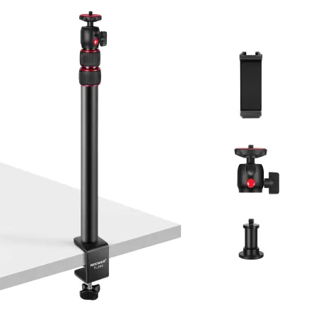 NEEWER TL283, extendable camera desk mount with ball head