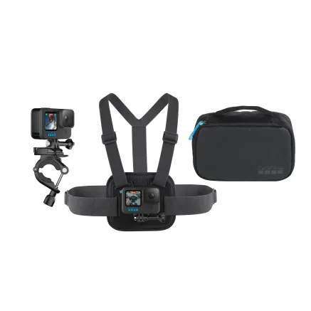 GOPRO SPORTS KIT (CHESTY + HANDLEBAR MOUNT + CAMERA CASE)