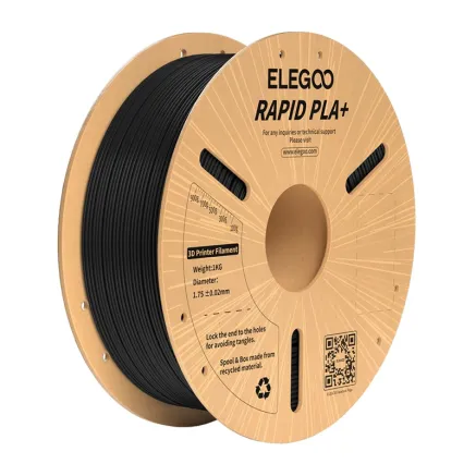 ELEGOO Rapid PLA+ Filament (Black) 50.203.0114
