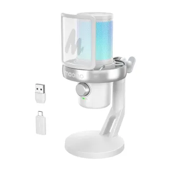 Podkāstu mikrofoni - Maono DM40 Pro microphone (white) DM40 Pro white - ātri pasūtīt no ražotāja