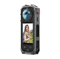 PULUZ Защитный корпус для Insta360 X5 - Устойчивый алюминиевый корпус с пескоструйной текстурой и креплениями для аксессуаровPULUZ Защитный корпус для Insta360 X5 - Устойчивый алюминиевый корпус с пескоструйной текстурой и креплениями для аксессуаров