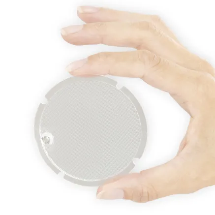 Godox V1 glass on flash head (back)