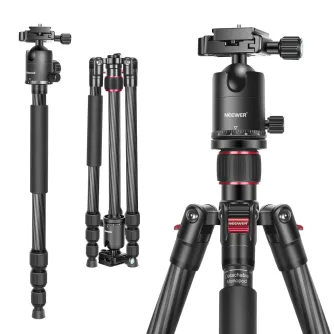 Foto statīvi - NEEWER N55C, carbon fiber tripod - perc šodien Master Foto veikalā un ar piegādi