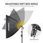 Studijas dienasgaisma - NEEWER NK200, 2x 35 watt LED softbox set with tripods - perc šodien Master Foto veikalā un ar piegādi