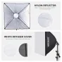 Studijas dienasgaisma - NEEWER NK200, 2x 35 watt LED softbox set with tripods - perc šodien Master Foto veikalā un ar piegādi
