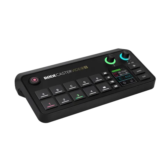 Rode R&Oslash;DECaster Video S video switching, recording, streaming