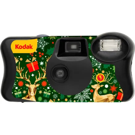 Kodak Fun Saver 35mm vienreizlietojamā fotokamera ar zibspuldzi un 39 kadru 