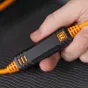 Кабель для передачи данных - Tether Tools TetherPro Optima 10Gbps USB-C, 4.6m, Black, Straight to Right, Orange Boost - купить сегодня в магазине Master Foto и с доставкой