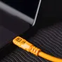 Кабель для передачи данных - Tether Tools TetherPro Optima 10Gbps USB-C, 4.6m, Black, Straight to Right, Orange Boost - купить сегодня в магазине Master Foto и с доставкой