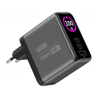 Wall charger - Newell GaN 100W USB-C, USB-A TFT Charger EU - buy today in Master Foto store and with delivery