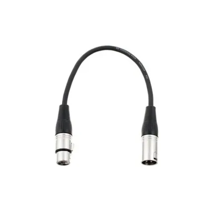 Microphone XLR Patch Cable 30cm metal connectors
