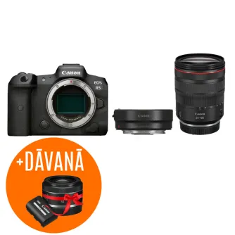 Mirrorless Cameras - Canon EOS R5 RF 24-105mm f4L IS USM Mount Adapter EF EOS R - quick order from manufacturer