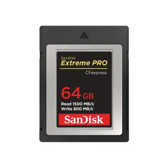 Memory Cards - SanDisk Extreme Pro CF Express Type B Type 2 64GB (SDCFE-064G-GN4NN) - buy today in Master Foto store and with delivery