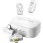 Bezvadu piespraužamie mikrofoni - Hollyland LARK A1 Combo-Ivory White USB-C RX + Lightning RX - perc šodien Master Foto veikalā un ar piegādi