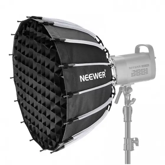 NEEWER SF55Q, 55cm deep parabolic quick release softbox with honeycomb grid