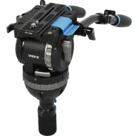 Sirui VHS18 professional fluid video head with 100 mm half‑ball, side loading plate and 10‑step counterbalance, supporting 1.5‑18 kg payload, displayed on a white backgroundSirui VHS18 professional fluid video head with 100 mm half‑ball, side loading plate and 10‑step counterbalance, supporting 1.5‑18 kg payload, displayed on a white background