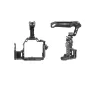 SMALLRIG 6030 Rhinoceros cage and top handle for Sony Alpha 7 V/7R V/7 IV cameras, black metal frame with mounting points and ergonomic grip