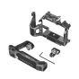 SMALLRIG 6030 Rhinoceros Cage Kit for Sony Alpha 7 V/7R V/7 IV, featuring a full metal cage, top handle, bottom plate, mounting knob and Allen key, designed for lightweight durability and accessory mounting.