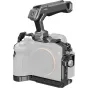 SMALLRIG 6027 HawkLock cage kit for Sony Alpha 7 V/7R V/7 IV, featuring a sturdy aluminum frame, top handle, and multiple 1/4‑20 and 3/8‑16 mounting points, fully assembled on the camera.