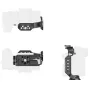 SmallRig 6023 HawkLock Quick Release Half Cage for Sony Alpha 7 V, 7R V и 7 IV, с боковой, нижней и передней стороной, отверстиями для крепления и механизмом быстрого освобождения