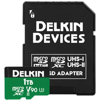 Atmiņas kartes - DELKIN MICROSD POWER 2000X UHS-II (V90) R300/W250 1TB DMPWV91T - ātri pasūtīt no ražotāja