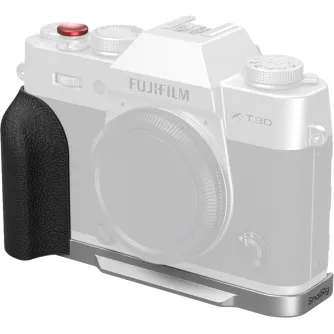 Ietvars kameram CAGE - SMALLRIG 5664 L-SHAPED MOUNT PLATE WITH SILICONE HANDLE FOR FUJIFILM X-T30 / T30 II / T30 III SILVER 5664 - ātri pasūtīt no ražotāja
