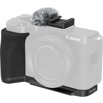 Ietvars kameram CAGE - SMALLRIG 5808 L-SHAPED MOUNT PLATE WITH HANDLE FOR CANON POWERSHOT V1 (BLACK) 5808 - ātri pasūtīt no ražotāja