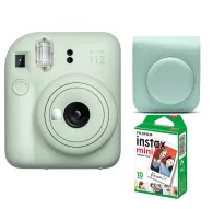 Фотоаппараты моментальной печати - Instant camera instax mini 12 MINT GREEN + CASE original + instax mini glossy (10pcs) - купить сегодня в магазине Master Foto и с доставкойФотоаппараты моментальной печати - Instant camera instax mini 12 MINT GREEN + CASE original + instax mini glossy (10pcs) - купить сегодня в магазине Master Foto и с доставкой