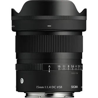 Mirrorless Lenses - Sigma 15mm F1.4 DC Contemporary for Sony E-mount APS-C mirrorless wide-angle - buy today in Master Foto store and with delivery