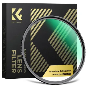 K&F Concept 62mm UV filtrs ar ultra zemu atstarošanu
