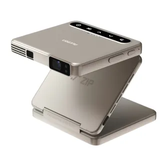 AURZEN Zip Projector Gold - DLP, 720p, 100 ANSI lumens, 5000 mAh battery