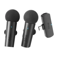 Fifine M8 wireless tie microphone set 2pcs blackFifine M8 wireless tie microphone set 2pcs black