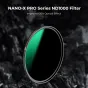 K&F Concept 67MM NANO-X Pro Misiņa Rāmja ND1000 Filtrs