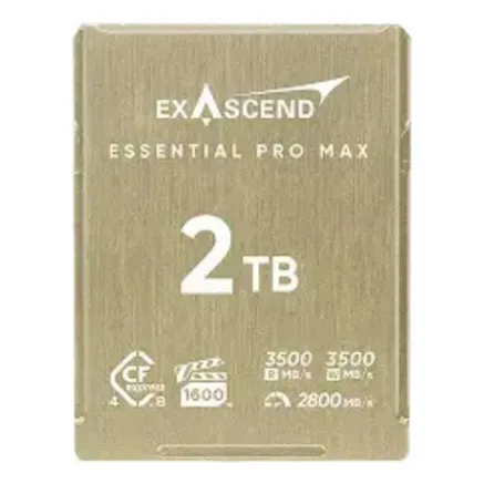Exascend Essential Pro Max PCIe Gen4x2 CFexpress Type-B 4.0 2TB
