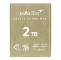 Exascend Essential Pro Max PCIe Gen4x2 CFexpress Type-B 4.0 2TBExascend Essential Pro Max PCIe Gen4x2 CFexpress Type-B 4.0 2TB