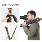 K&F Concept K234A7+BH-28L Kompaktais Statīvs 200cm