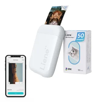Liene Pearl 2x3 Portable Photo Printer White