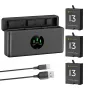 K&F Concept K&F Gopro 13 Camera Battery 2100mAh 3-pack Charger