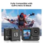 K&F Concept K&F Gopro 13 Kameras Akumulators 2100mAh 3-pakā Lādētājs