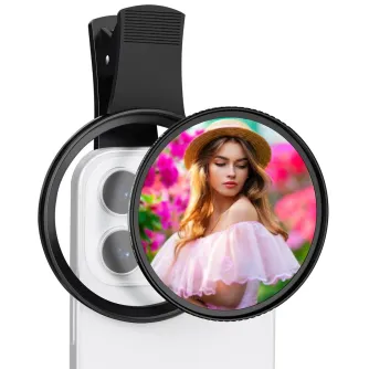 K&F Concept K&F 67mm Clip-on Black Mist 1/4 Phone Camera Lens Filter