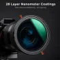K&F 37MM Nano-X Multifunkcionālais CPL+Mainīgais/Fader ND 232 filtrs