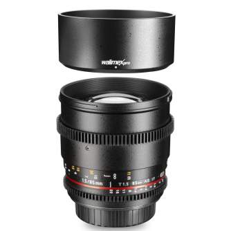 Lenses - walimex pro 85/1,5 Video DSLR Sony E black - quick order from manufacturer