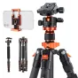 K&F Concept D255C4+BH-28L Carbon Fiber Tripod