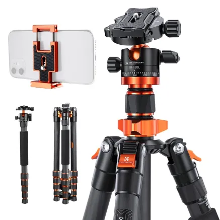 K&F Concept D255C4+BH-28L штатив из углеродного волокна