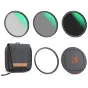 K&F Concept 82MM Magnetic Lens Filter Kit CPL+ND8+ND64