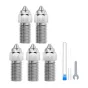 ELEGOO Neptune 4 4 Pro Hardened Steel Nozzle Set 0.4mm x3 0.6mm x1 0.8mm x1